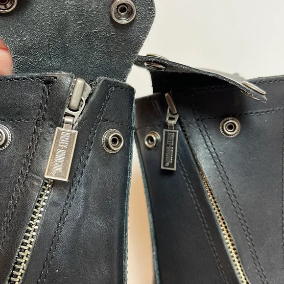 Harley Davidson Moto boots, Wm’s Sz 7 - Picture 4 of 11